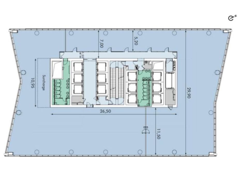 Bureau La Défense 20438m² Location bureau Courbevoie Hauts-de-Seine OLBUR2100290 7